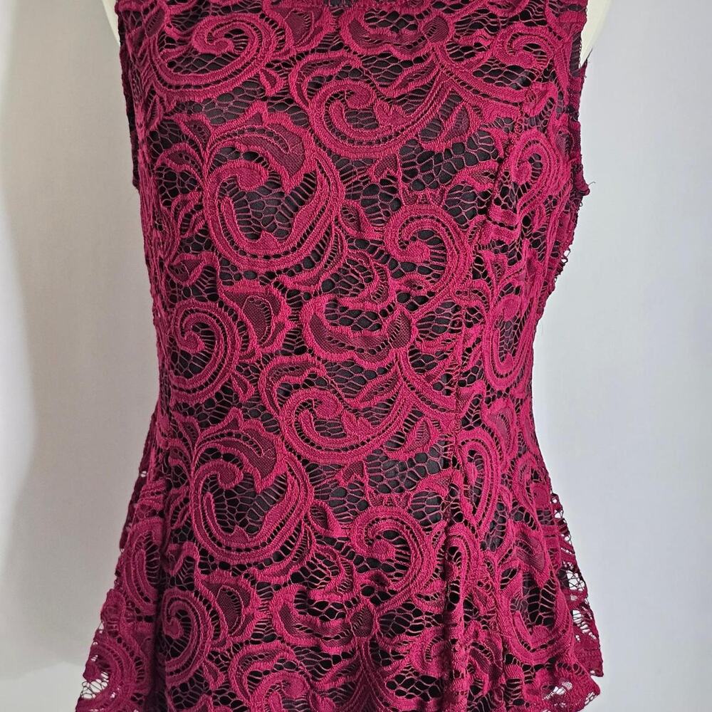Juniors‎ XL Dark Romance Whimsigoth lace overlay peplum top